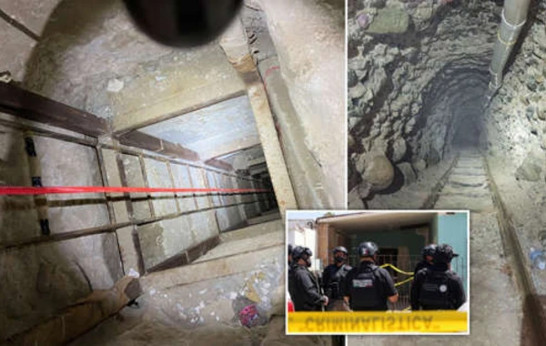 Narkotacirlər polisləri şoka saldı - Meksikadan ABŞ-a tunel çəkdilər - FOTO/VİDEO