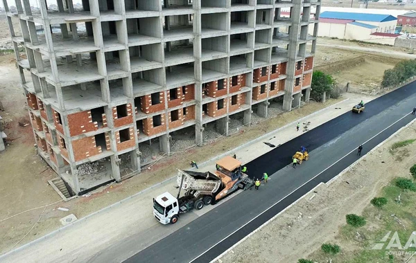 Aşağı Güzdək avtomobil yolu yenidən qurulur - FOTO/VİDEO