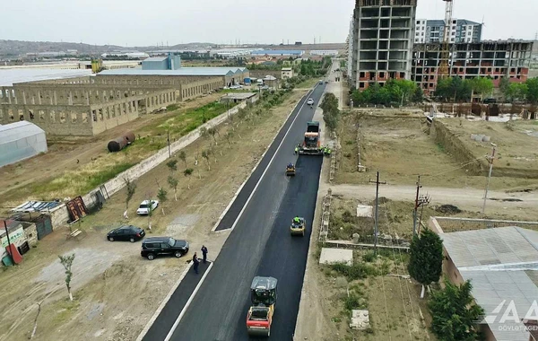 Aşağı Güzdək avtomobil yolu yenidən qurulur - FOTO/VİDEO