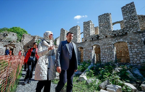 Selçuk Bayraktar həyat yoldaşı ilə Şuşada - FOTO