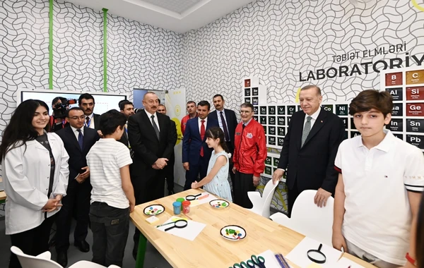 Президенты Азербайджана и Турции приняли участие в открытии центров ASAN xidmət и Bilim Bakı - ФОТО