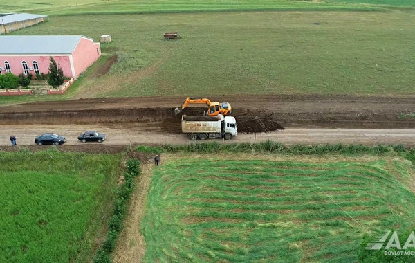 Cəlilabadda 14 kəndi əlaqələndirən yollar yenidən qurulur - FOTO/VİDEO
