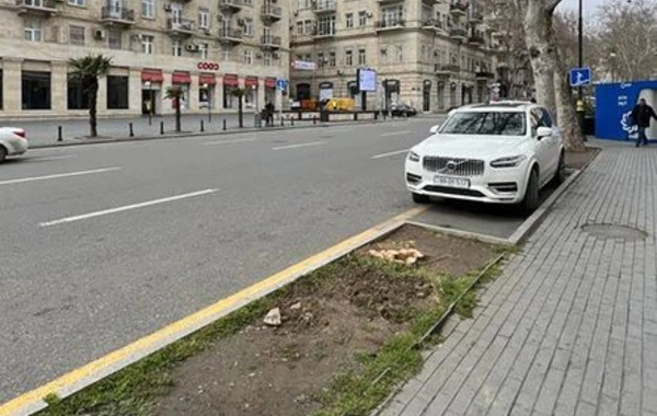 По поручению Президента ликвидируется незаконная парковка в центре Баку - ФОТО