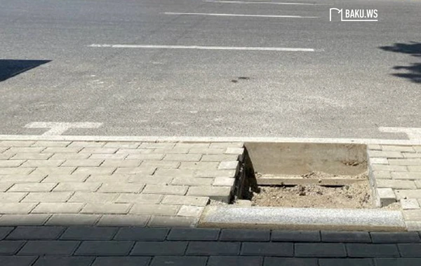 Bakıda qanunsuz parklanma yerində səki tam bərpa edildi - FOTO
