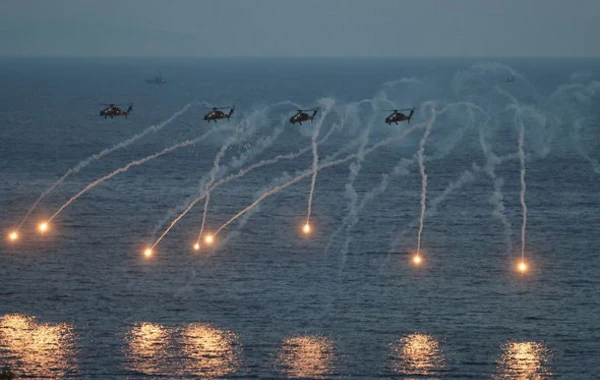 Ərdoğan Azərbaycan hərbçilərinin də iştirak etdiyi təlimi izlədi - FOTO/VİDEO