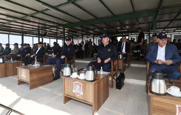 Ərdoğan Azərbaycan hərbçilərinin də iştirak etdiyi təlimi izlədi - FOTO/VİDEO