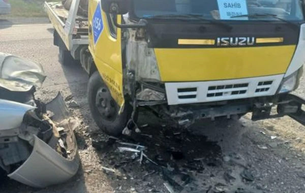В Хачмазском районе столкнулись два автомобиля, есть пострадавшие - ФОТО