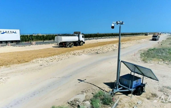 Füzuli-Şuşa və Füzuli-Ağdam avtomobil yollarında Mobil Müşahidə Sistemləri quraşdırılıb - FOTO/VİDEO