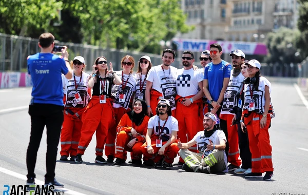 "Formula 1" pilotları Bakıda - FOTO