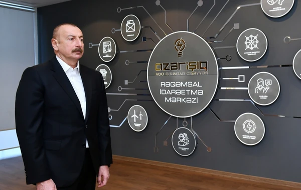 Prezident yeni elektrik yarımstansiyasının və Rəqəmsal Şəbəkələrin Baş İdarəetmə Mərkəzinin açılışında - FOTO
