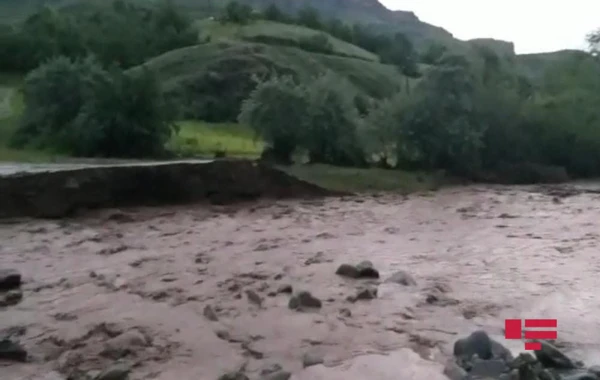 Daşkəsəndə güclü leysan və dolu yağışı təbii fəlakətə səbəb oldu