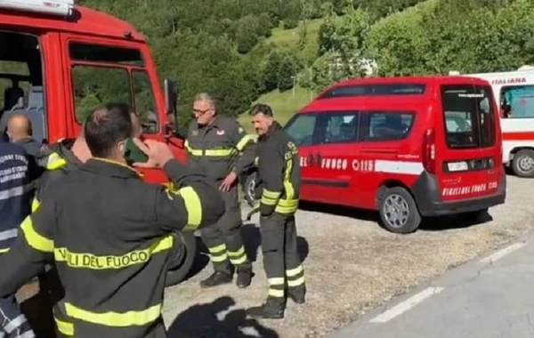 İtaliyada türkiyəli iş adamlarının qəzaya düşdüyü helikopterin qalıqları tapıldı