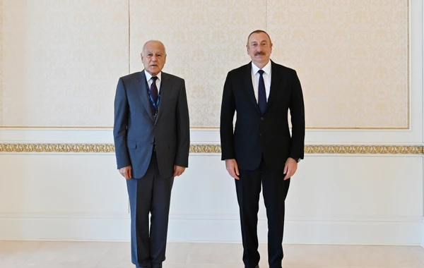 Prezident İlham Əliyev Ərəb Liqasının Baş katibini qəbul edib - FOTO - YENİLƏNİB