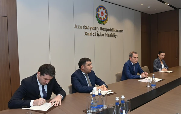 Ceyhun Bayramov Beynəlxalq Türk Akademiyasının rəhbəri ilə görüşüb