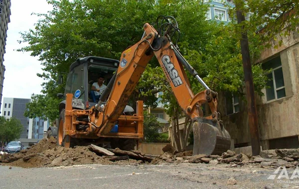 Bakıda uzunluğu 470 metrdən çox olan yolun təmiri başa çatıb - FOTO/VİDEO
