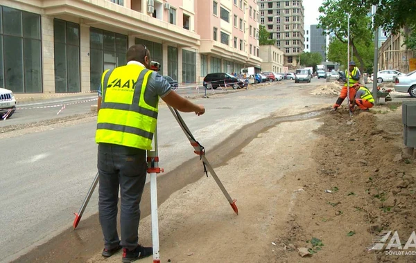 Bakıda uzunluğu 470 metrdən çox olan yolun təmiri başa çatıb - FOTO/VİDEO