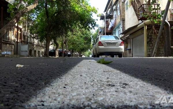 Bakıda uzunluğu 470 metrdən çox olan yolun təmiri başa çatıb - FOTO/VİDEO
