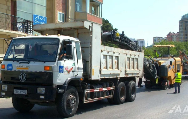 Bakıda uzunluğu 470 metrdən çox olan yolun təmiri başa çatıb - FOTO/VİDEO