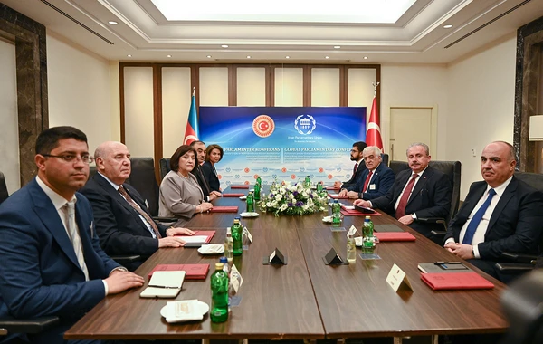 Azərbaycan və Türkiyə parlament sədrlərinin İstanbulda görüşü oldu - FOTO