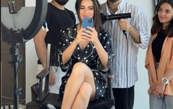 Nəsrin Cavadzadə Bakıda - FOTO