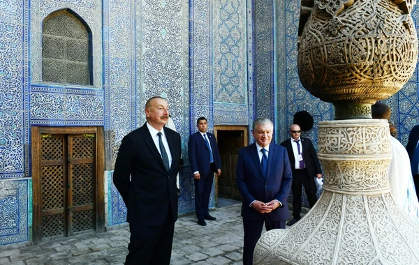 Президенты Азербайджана и Узбекистана ознакомились с историко-архитектурным музеем "Ичан-Кала" - ФОТО
