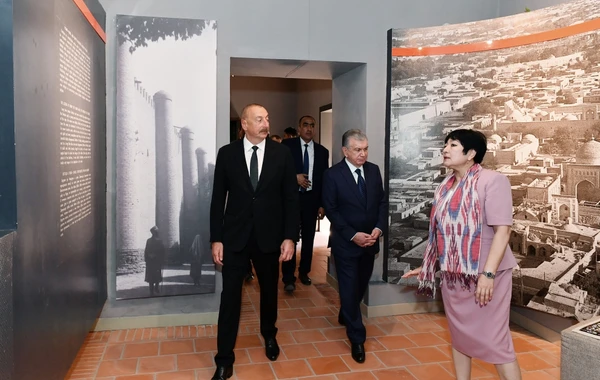 Azərbaycan və Özbəkistan prezidentləri “Nurullaboy” saray kompleksi ilə tanış olublar