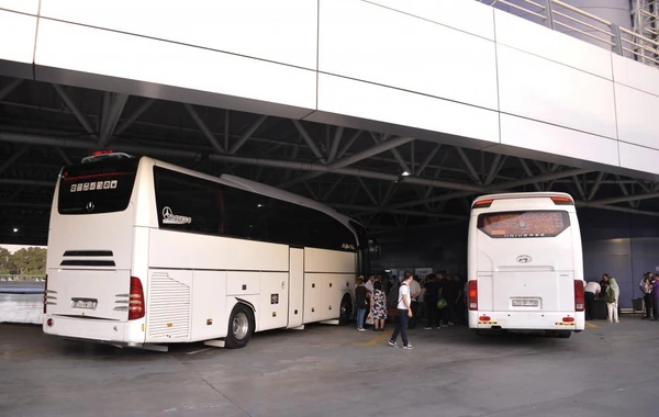 Bakıdan Füzuliyə yola düşən ilk sərnişin avtobusu mənzil başına çatıb - YENİLƏNİB - FOTO
