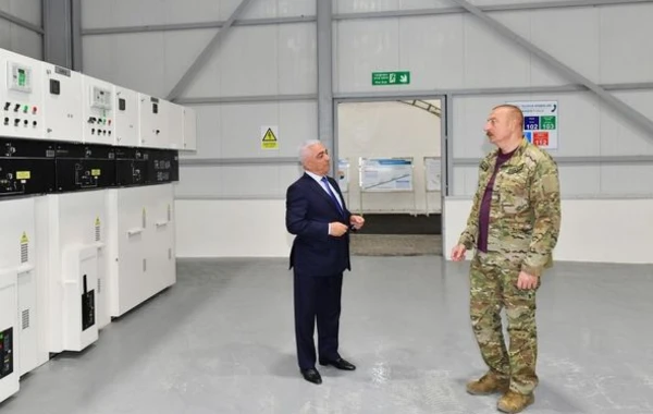 Prezident Kəlbəcərdə “Çıraq-1” kiçik su elektrik stansiyasında olub - FOTO