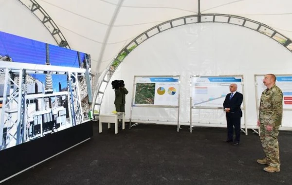 Prezident Kəlbəcərdə “Çıraq-1” kiçik su elektrik stansiyasında olub - FOTO