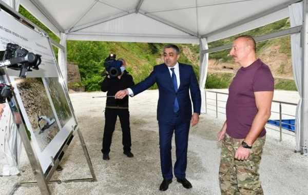 Kəlbəcərdə “İstisu” mineral su zavodunun təməli qoyulub - FOTO