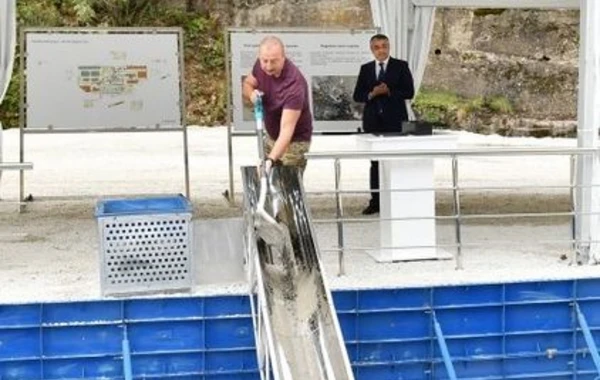 Kəlbəcərdə “İstisu” mineral su zavodunun təməli qoyulub - FOTO