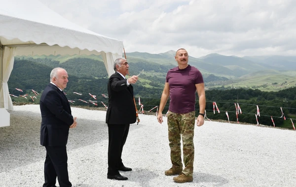 Президент ознакомился со строительством Лачинского международного аэропорта - ФОТО