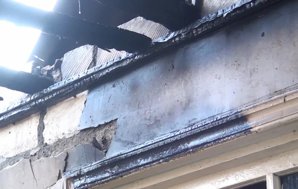 Tovuzda evə ildırım düşdü - FOTO