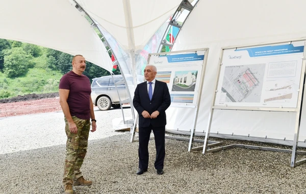 Президент ознакомился с работами, проводимыми на электроподстанции "Горчу" в Лачине - ФОТО