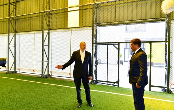 Президент Ильхам Алиев ознакомился с работами по благоустройству поселка Рамана - ФОТО