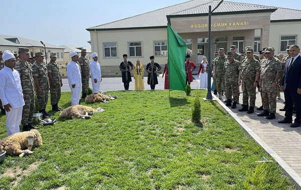 Состоялось открытие новой воинской части на территории Ходжавендского района - ВИДЕО