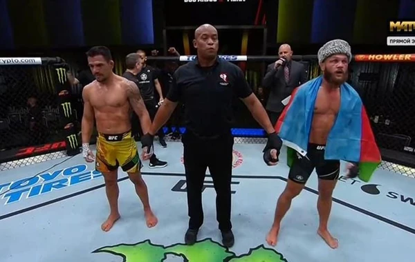 Rafael Fiziyevdən UFC-də növbəti qələbə: Rəqibini nokauta saldı - VİDEO