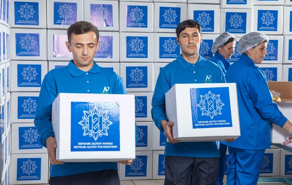 Mehriban Əliyevanın təşəbbüsü ilə şəhid ailələrinə bayram sovqatları çatdırılıb - FOTO