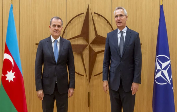 Ceyhun Bayramov NATO Baş katibi ilə görüşdü - FOTO