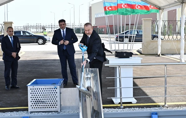 Президент принял участие в церемониях открытия и закладки фундамента в Сумгайытском химпромпарке - ФОТО