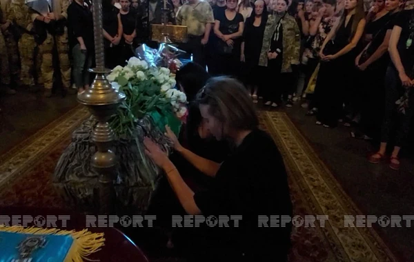 Ukrayna ordusunun həlak olan azərbaycanlı hərbçisi son mənzilə yola salınıb - FOTO