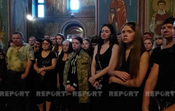 Ukrayna ordusunun həlak olan azərbaycanlı hərbçisi son mənzilə yola salınıb - FOTO