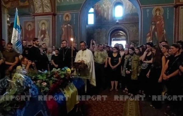 Похоронен азербайджанец, погибший в российско-украинской войне - ФОТО