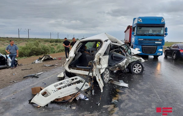 Sabirabadda yol-nəqliyyat hadisəsi zamanı bir nəfər ölüb - FOTO