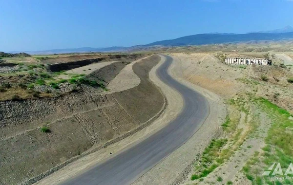 Talış-Tapqaraqoyunlu-Qaşaltı yeni avtomobil yolunun tikintisindən görüntülər - FOTO