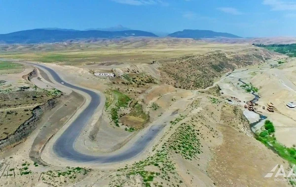 Talış-Tapqaraqoyunlu-Qaşaltı yeni avtomobil yolunun tikintisindən görüntülər - FOTO
