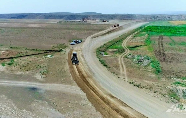 Talış-Tapqaraqoyunlu-Qaşaltı yeni avtomobil yolunun tikintisindən görüntülər - FOTO