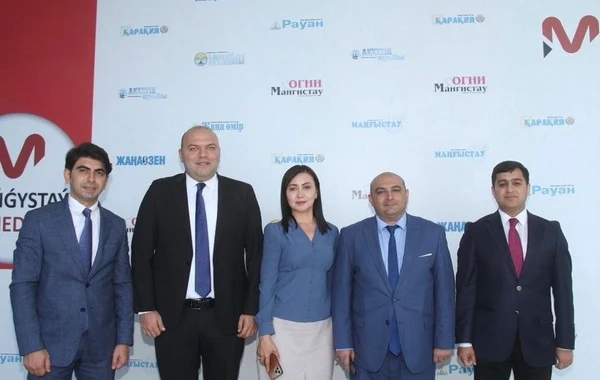 Azərbaycanlı jurnalistlər Qazaxıstanın nüfuzlu media qurumunu ziyarət etdi - FOTO