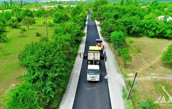 Bunud-Həzrə avtomobil yolunun yenidən qurulması yekunlaşır - FOTO/VİDEO