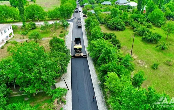 Bunud-Həzrə avtomobil yolunun yenidən qurulması yekunlaşır - FOTO/VİDEO
